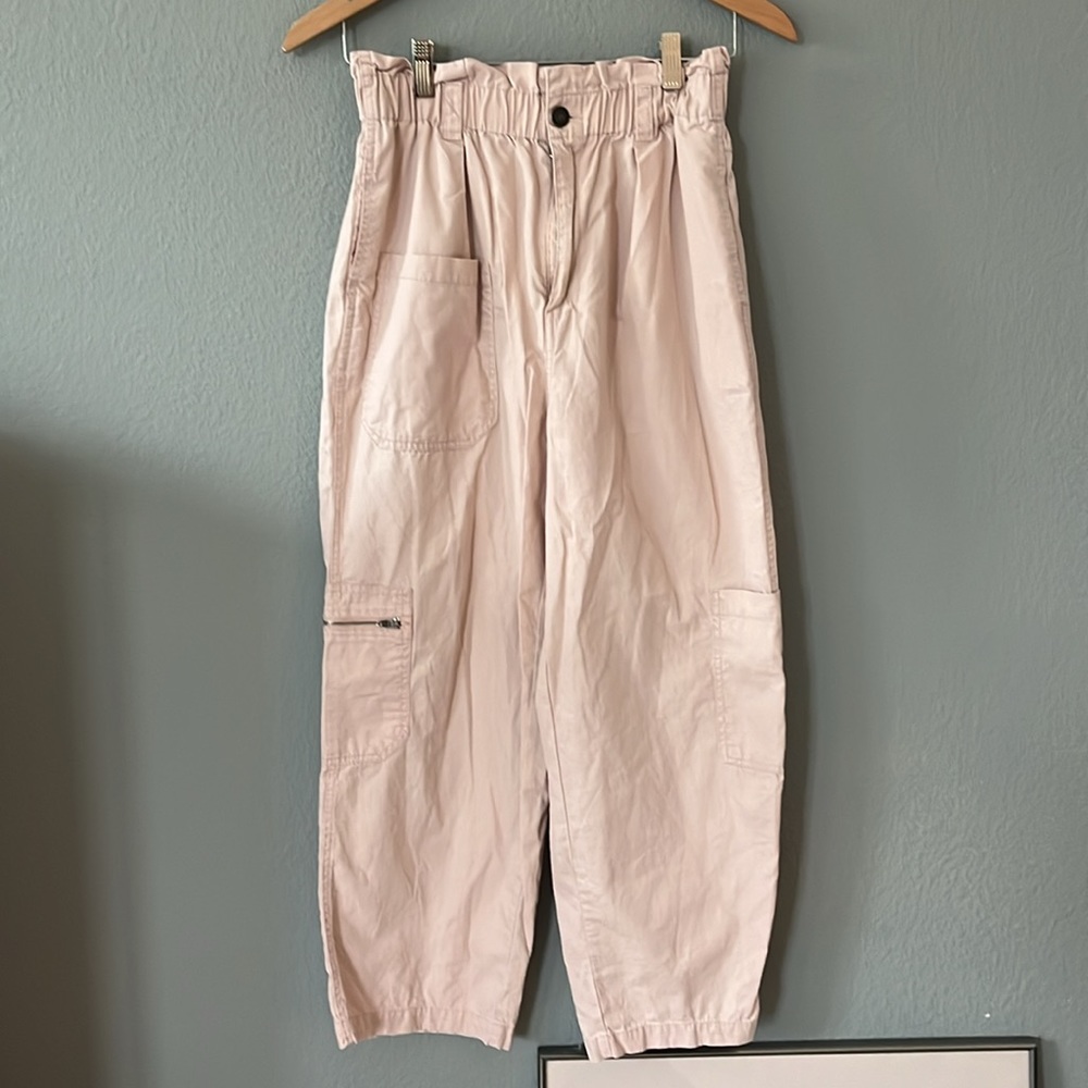 STR pale, dusty pink cotton cargo pants, women’s M, bought in Europe, li…